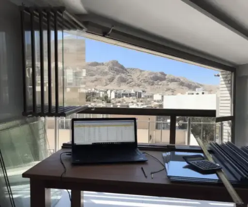 محاسبه ابعاد برش شیشه، پروفیل، پرده و توری